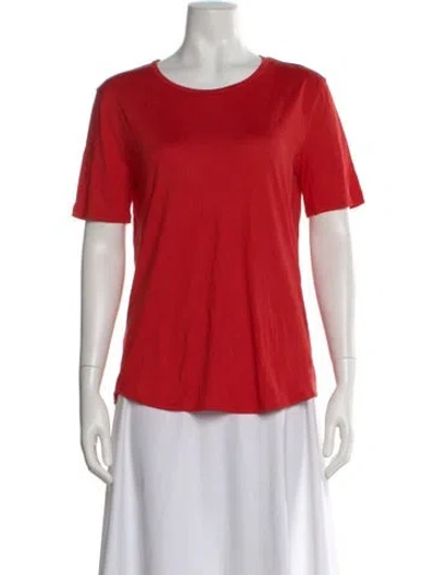 Pre-owned Max Mara Crew Neck Short Sleeve T-shirt In Red