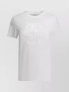 Max Mara Crew Neck Short Sleeves Soft Fabric Tops In White