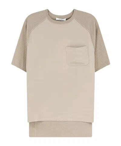 Max Mara Crew Neck Short-sleeved T-shirt In Neutral