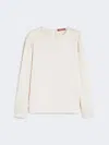 Max Mara Crew-neck Silk Satin Shirt In Multi