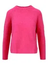 Max Mara Vacillo Mock-neck Wool Sweater In 粉色