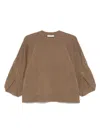 Max Mara Womens Hazelnut Brown Ampex Round-neck Wool And Cashmere-blend Jumper In Brown