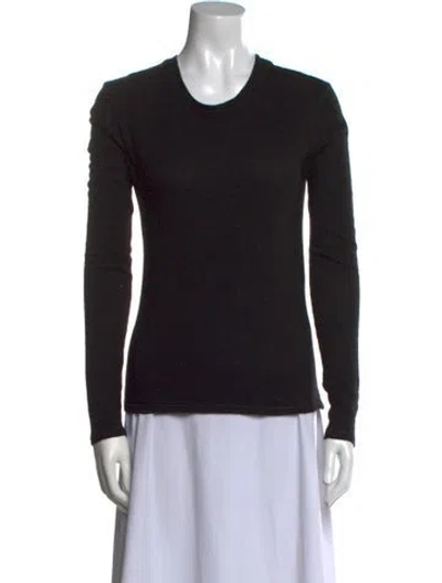 Pre-owned Max Mara Crew Neck Sweater In Black