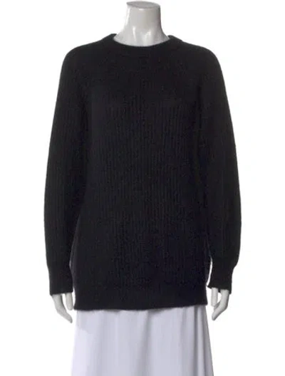 Pre-owned Max Mara Crew Neck Sweater In Black