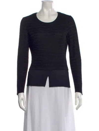 Pre-owned Max Mara Crew Neck Sweater In Black