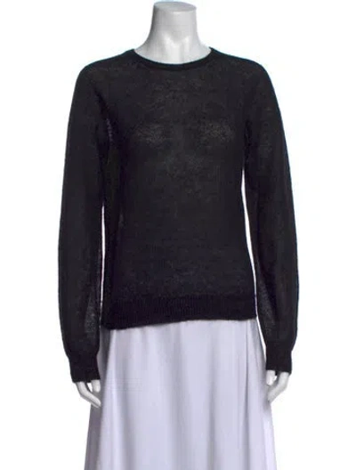 Pre-owned Max Mara Crew Neck Sweater In Black