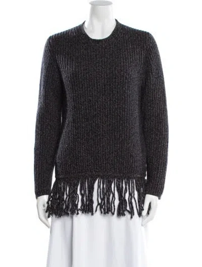 Pre-owned Max Mara Crew Neck Sweater In Blue