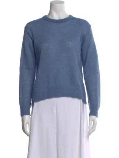 Pre-owned Max Mara Crew Neck Sweater In Blue
