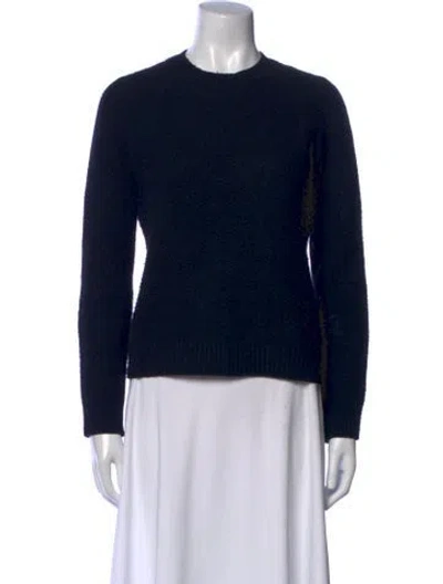 Pre-owned Max Mara Crew Neck Sweater In Blue
