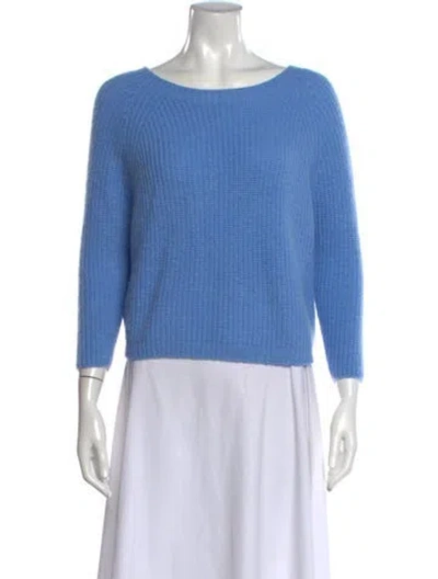 Pre-owned Max Mara Crew Neck Sweater In Blue