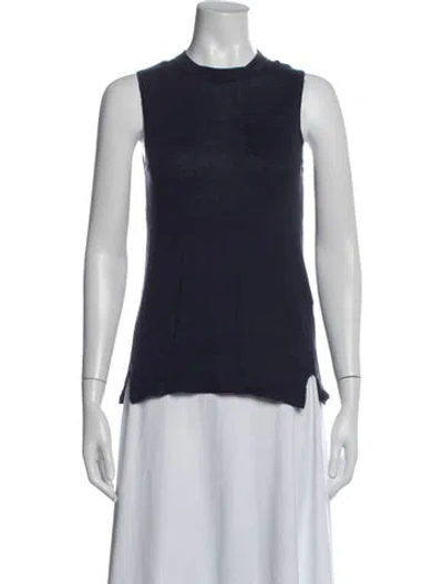 Pre-owned Max Mara Crew Neck Sweater In Blue