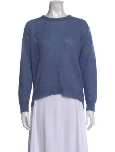 Pre-owned Max Mara Crew Neck Sweater In Blue
