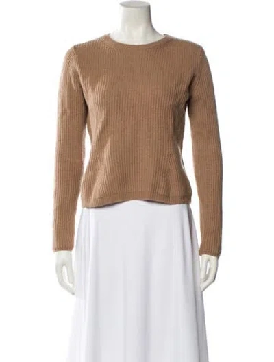 Pre-owned Max Mara Crew Neck Sweater In Brown
