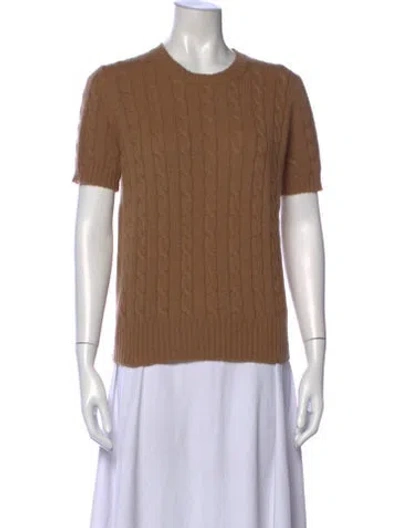 Pre-owned Max Mara Crew Neck Sweater In Brown
