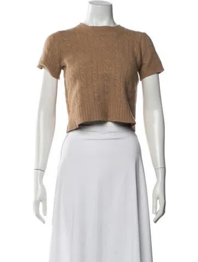 Pre-owned Max Mara Crew Neck Sweater In Brown