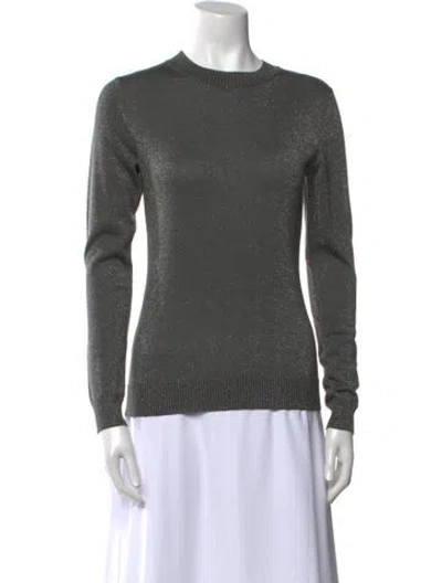 Pre-owned Max Mara Crew Neck Sweater In Gray