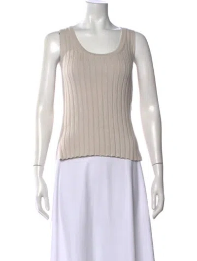 Pre-owned Max Mara Crew Neck Sweater In Gray