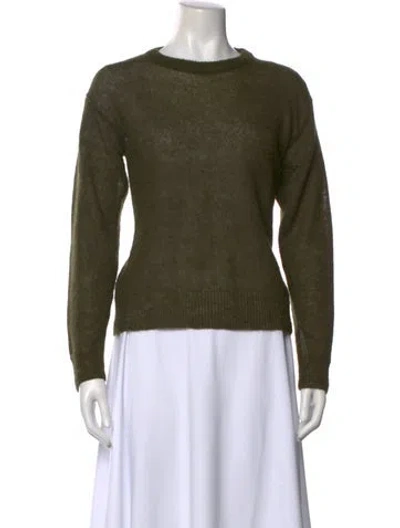 Pre-owned Max Mara Crew Neck Sweater In Green