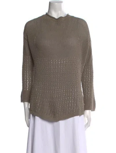 Pre-owned Max Mara Crew Neck Sweater In Green