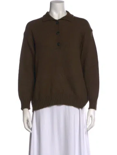 Pre-owned Max Mara Crew Neck Sweater In Green