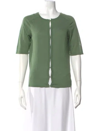 Pre-owned Max Mara Crew Neck Sweater In Green