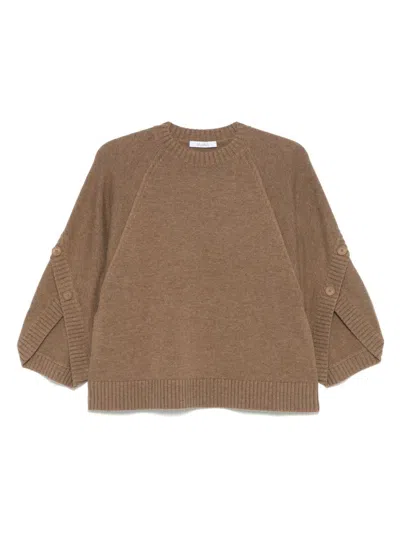 MAX MARA MAX MARA CREW NECK SWEATER IN CASHMERE WOOL