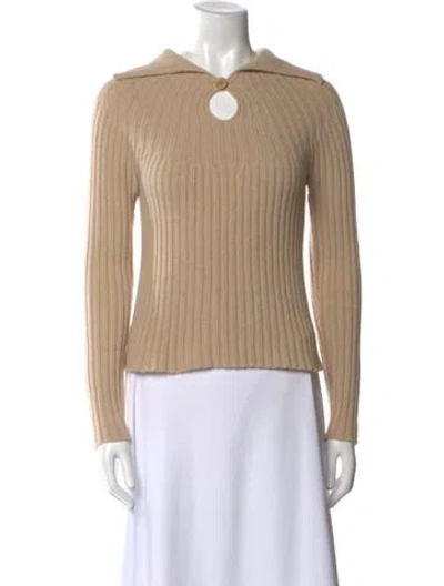 Pre-owned Max Mara Crew Neck Sweater In Neutral