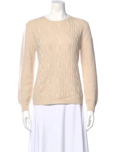 Pre-owned Max Mara Crew Neck Sweater In Neutral
