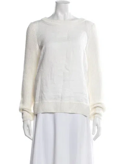 Pre-owned Max Mara Crew Neck Sweater In Neutral