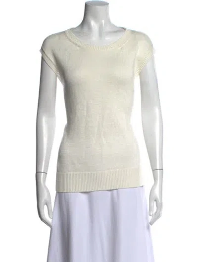 Pre-owned Max Mara Crew Neck Sweater In Neutral