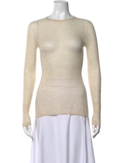 Pre-owned Max Mara Crew Neck Sweater In Neutral
