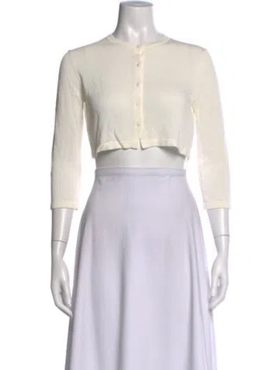 Pre-owned Max Mara Crew Neck Sweater In Neutrals