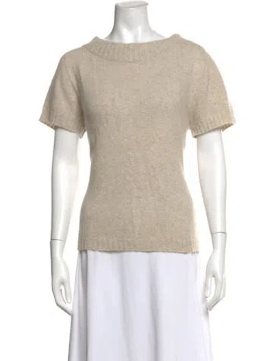 Pre-owned Max Mara Crew Neck Sweater In Neutrals