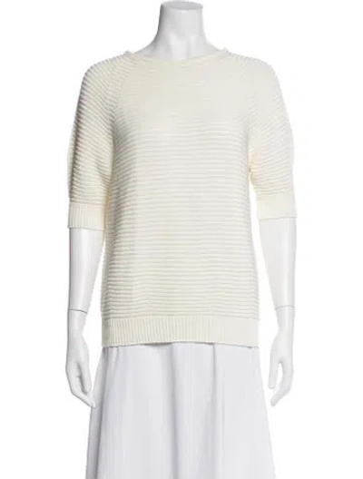 Pre-owned Max Mara Crew Neck Sweater In Neutrals