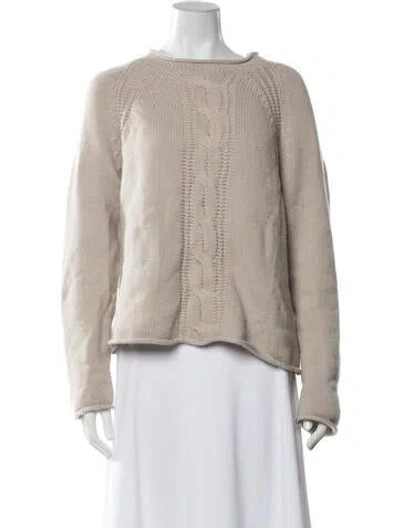 Pre-owned Max Mara Crew Neck Sweater In Neutrals