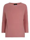 Max Mara Crew-neck Sweater In Pink