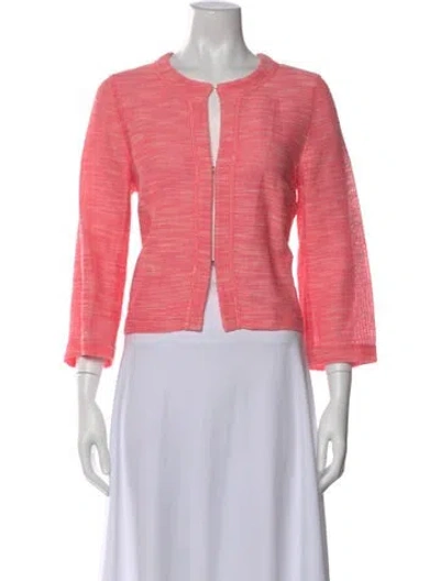 Pre-owned Max Mara Crew Neck Sweater In Pink