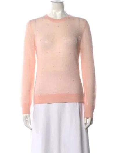 Pre-owned Max Mara Crew Neck Sweater In Pink
