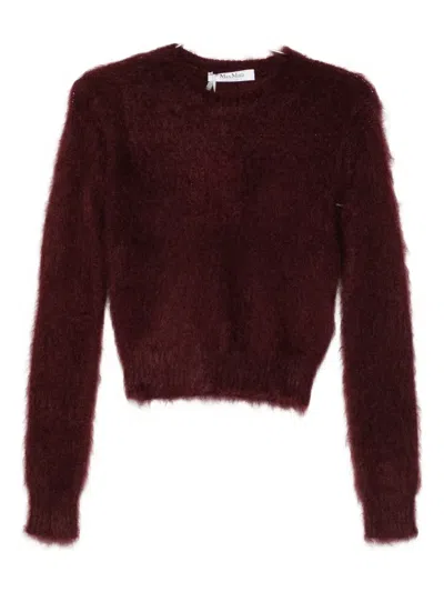 Max Mara Crew-neck Sweater In Red
