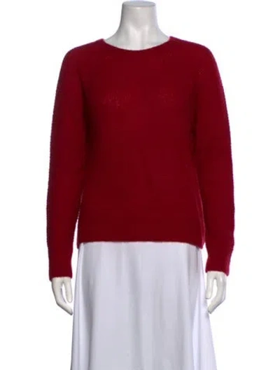 Pre-owned Max Mara Crew Neck Sweater In Red