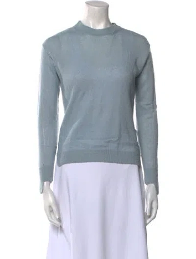 Pre-owned Max Mara Crew Neck Sweater W/ Tags In Blue