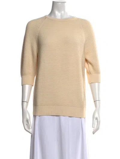 Pre-owned Max Mara Crew Neck Sweater W/ Tags In Neutrals