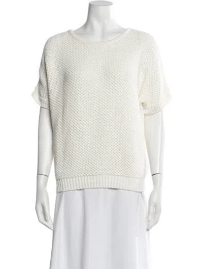 Pre-owned Max Mara Crew Neck Sweater W/ Tags In Neutrals