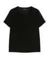 Max Mara Basic Cotton Jersey T-shirt In Black