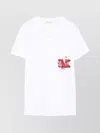 Max Mara Crew Neck Top Chest Pocket