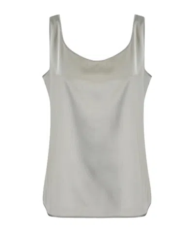 Max Mara Crew Neck Vest In Animal Print