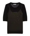 Max Mara Crew Neck Wool Sweater And Camisole
