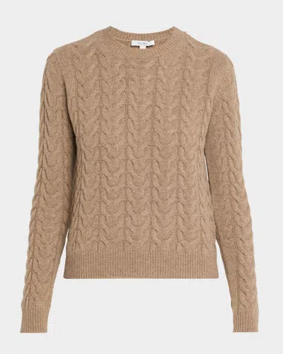 MAX MARA CREWNECK CASHMERE FISHERMAN SWEATER