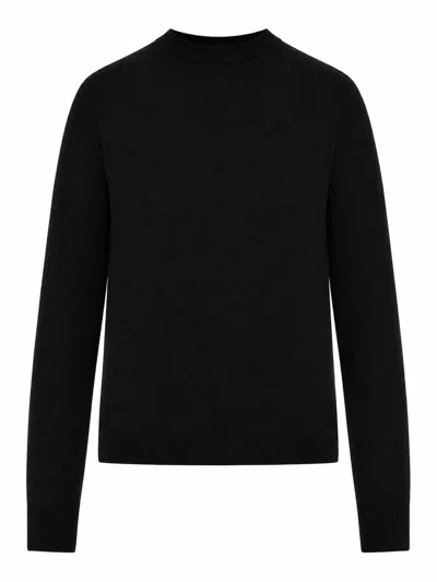 Max Mara Crewneck Cashmere Sweater In Black