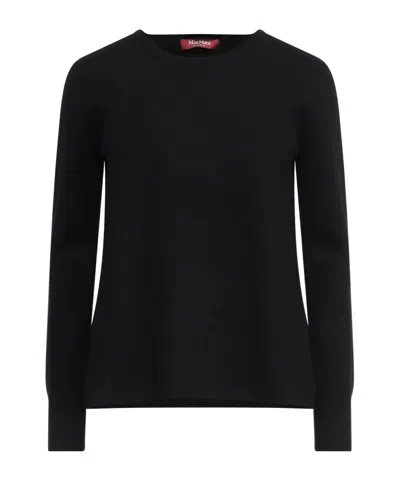 Max Mara Crew-neck Knit Top In Black